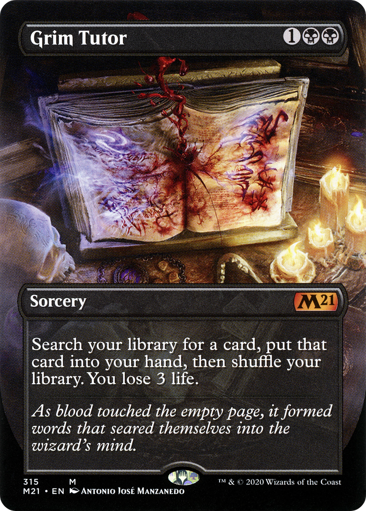 Grim Tutor - Borderless [M21-315]